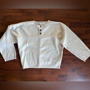 Zara‎ Cream Knit Sweater Oversized fit